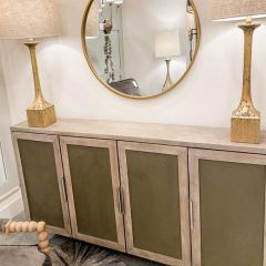 4 Door Farmhouse Storage Console