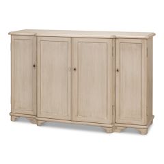 4 Door Stone Grey Breakfront Sideboard