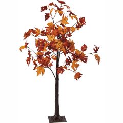 4 ft Lighted Fall Maple Tree