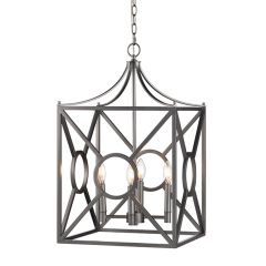 4 Light Modern Industrial Lantern Pendant