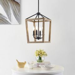 4 Light Rustic Chic Pendant Light