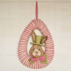 Vibrant Easter Egg Easter Bunny Wreath