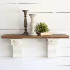 2 Tone Carved Corbel Shelf