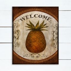 Pineapple Welcome Wall Art