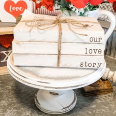 Our Love Story Book Stack