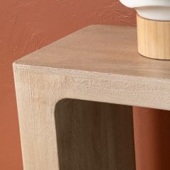 Natural Curved Console Table