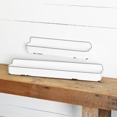 Tin Farmhouse Planter Tray Set of 2