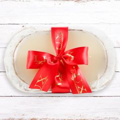 Dozen Roses Fragranced Dough Bowl Candle