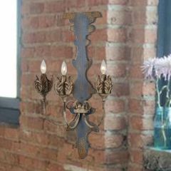 Rustic Elegance 3 Light Wall Sconce
