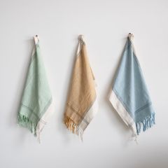 Fringed Cotton Tea Towels Set of 3