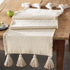 Chunky Tassel Trim Table Runner