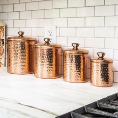 Copper Finish Canisters Set of 4