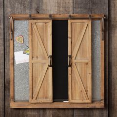 Chalkboard With Barn Doors