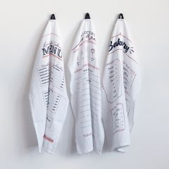 Printed Cotton Farmhouse Tea Towels Set of 3