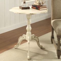 Scallop Edge Accent Table