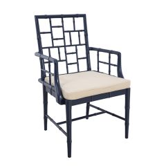 Modern Blue Hugo Arm Chair