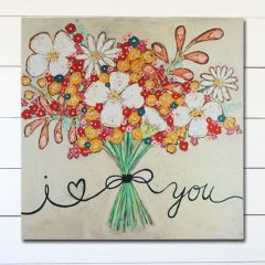 Flower Bouquet Love Wall Art