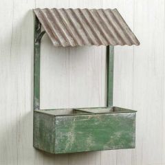 Wall Mounted Tin Roof Planter Box