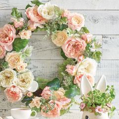 Mixed Floral Farmhouse Wreath