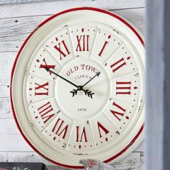 Distressed Metal Farmhouse Clock