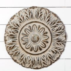 Elegant Round Embossed Wall Medallion