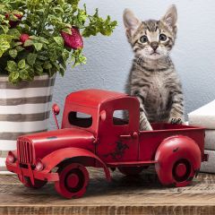 Vintage Inspired Pickup Truck Figurine