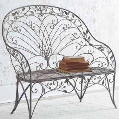 Ornate Decorative Metal Bench