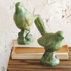 Rustic Bird Figure Set of 2