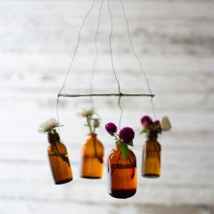 Hanging Bottle Bud Vases