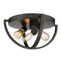 Etruscan Bronze 15" Flush Mount Light
