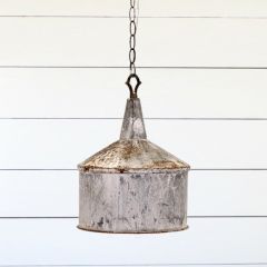 Galvanized Hanging Pendant Light