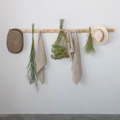 5 Hook Wood Wall Rack Set of 3