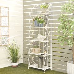 5 Tier French Country Farmhouse Bakers Rack