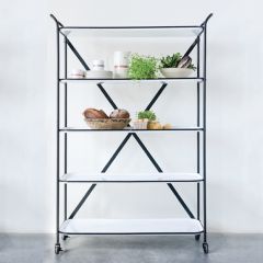 5 Tier Rolling Shelf Cart