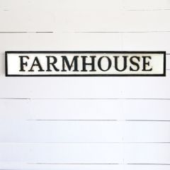 Classic Embossed Metal Farmhouse Sign