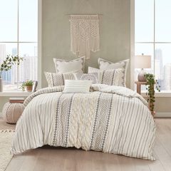 3 Piece Geometric Print Duvet Cover Set