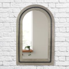 Industrial Farmhouse Arched Wall Mirror