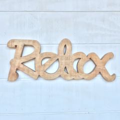 Mango Wood Relax Wall Decor