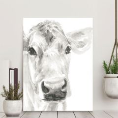 Close Up Cow Canvas