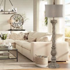 Rustic Elegance Farmhouse Floor Lamp