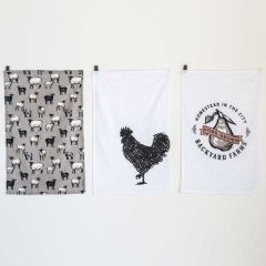 Modern Farm Tea Towels Set of 3