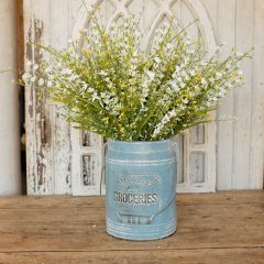 Faux Berries and Paper Flower Bush