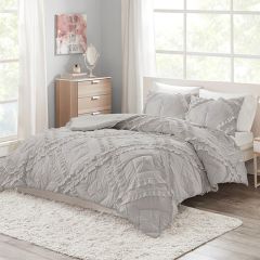 Diamond Ruffle Coverlet Set
