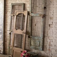 Wood With Iron Door Wall Decor