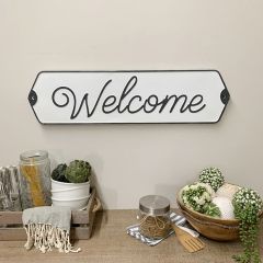 Simple Script Welcome Sign