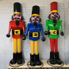 58 Inch Decorative Metal Christmas Nutcracker