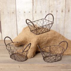 Mini Wire Baskets Set of 6