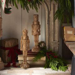 Deck The Halls Natural Nutcracker Set of 2