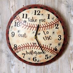 Take Me Out To The Ballgame Wall Clock