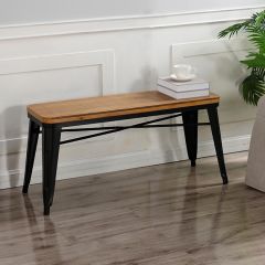 Elegant Modern Dark Farmhouse Bench